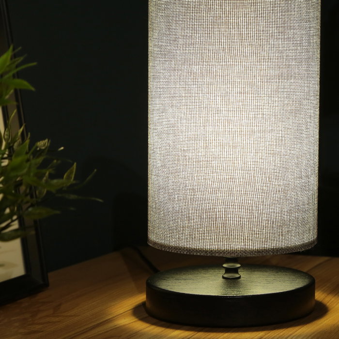 Opviq AYD-2898 Lámpara de mesa de madera gris